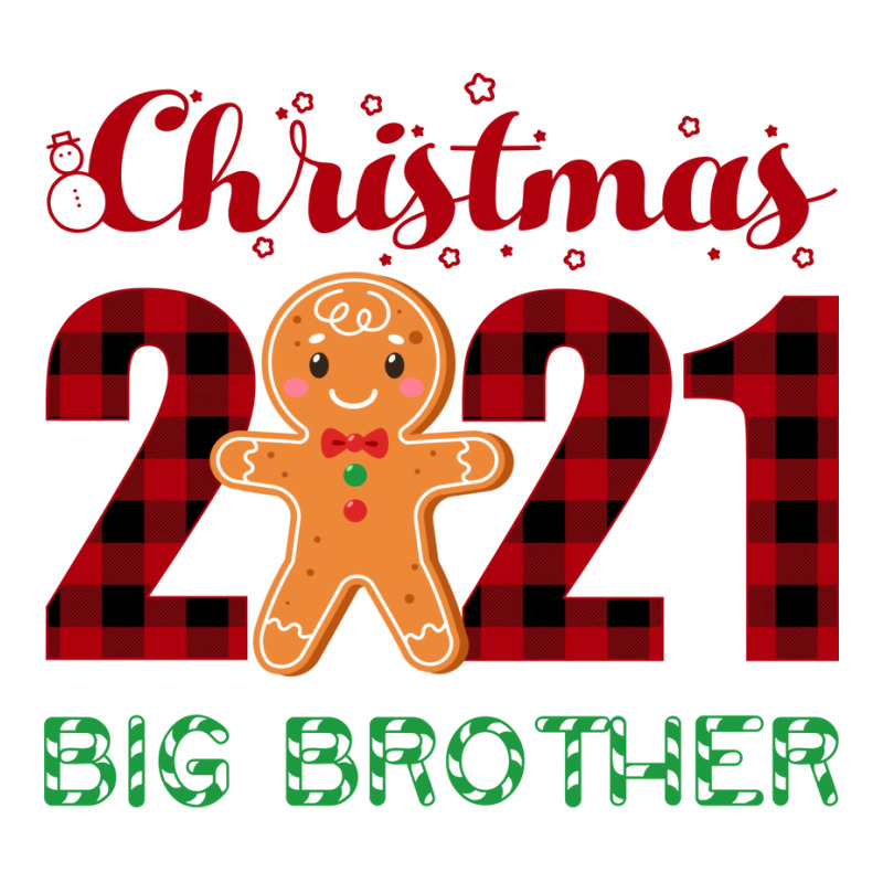 Christmas 2021 Big Brother Gingerbread Matching Fa V-neck Tee | Artistshot