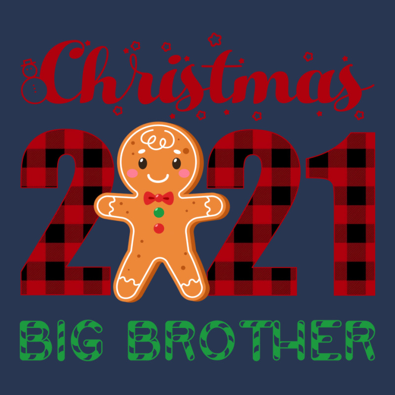 Christmas 2021 Big Brother Gingerbread Matching Fa Men Denim Jacket | Artistshot