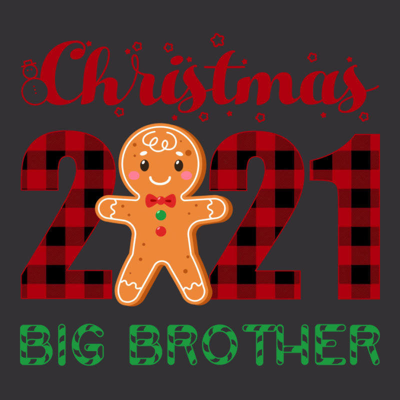 Christmas 2021 Big Brother Gingerbread Matching Fa Vintage Hoodie | Artistshot