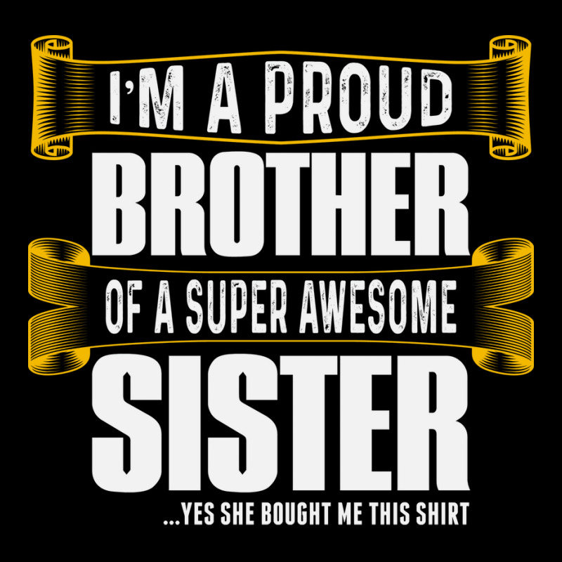 Gift For Proud Brother Of A Super Awesome Sister V-Neck Tee by egbomluzyd | Artistshot