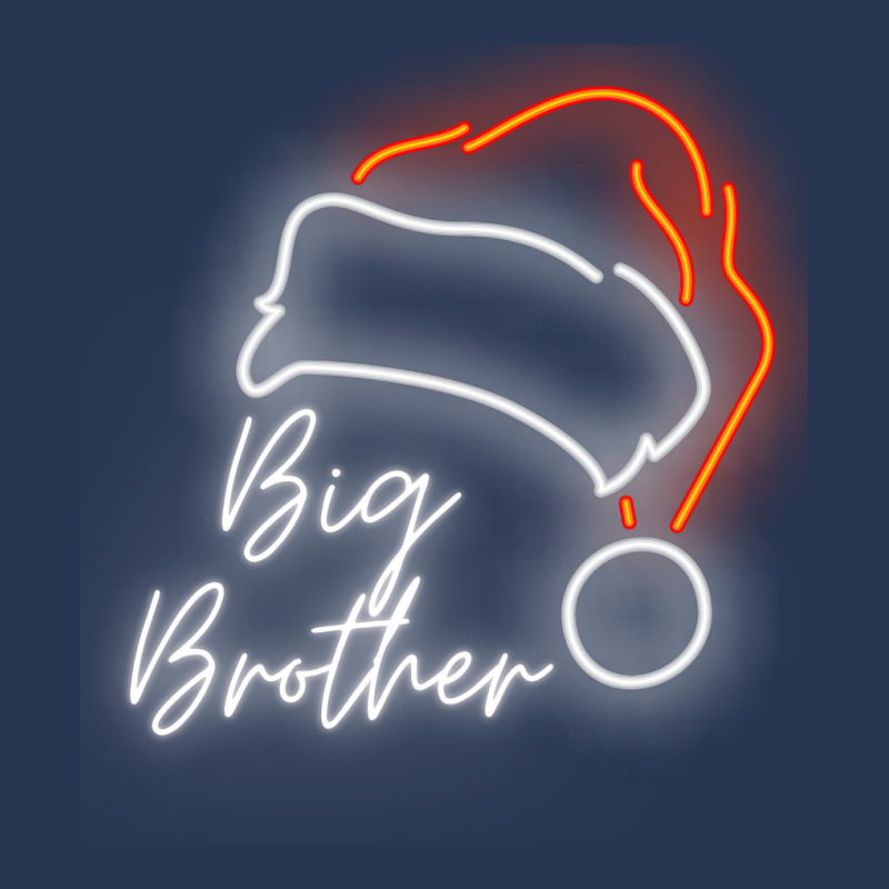 Big Brother Christmas Hat Design For Family Men Denim Jacket | Artistshot