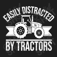 Easily Distracted By Tractors Classic T-shirt | Artistshot