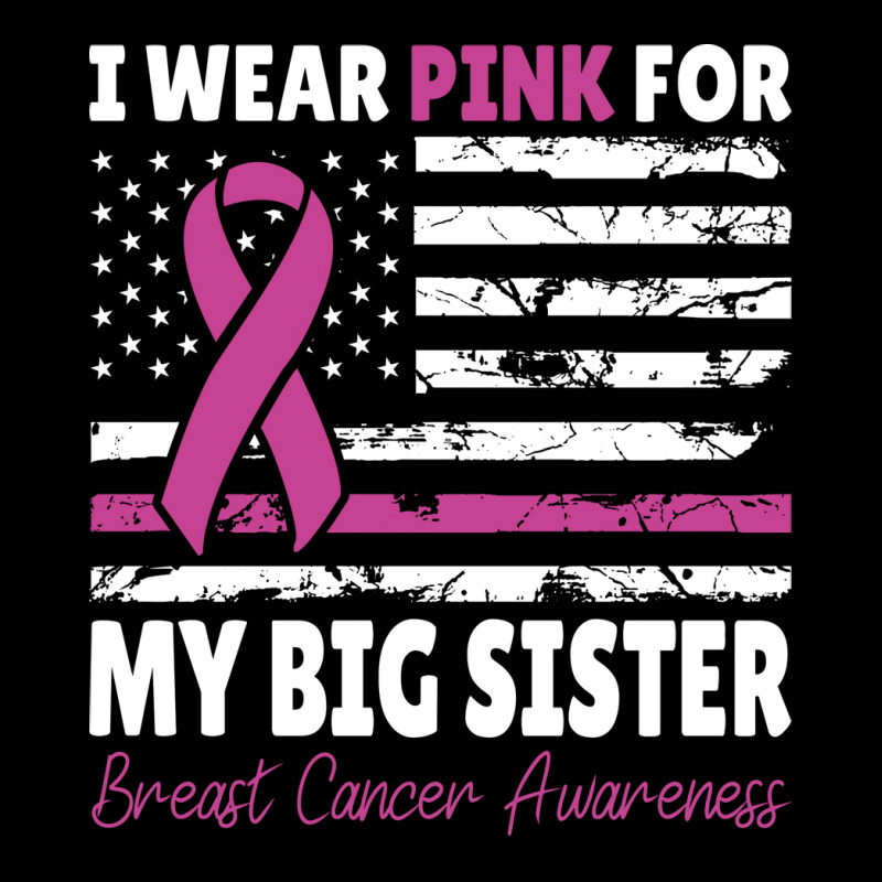 I Wear Pink For My Big Sister Awareness American F V-neck Tee | Artistshot