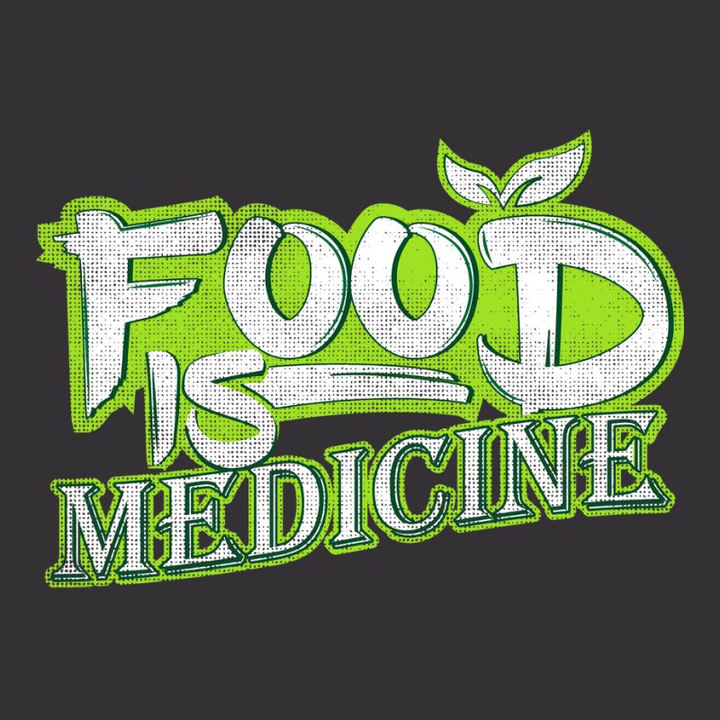 Food Is Medicine Vegans And Vegetarians Gift Aesth Vintage Hoodie | Artistshot