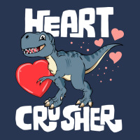 Heart Crusher Valentines Day Trex Dinosaur Kids Men Denim Jacket | Artistshot