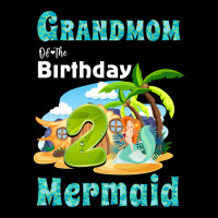 Cute Mermaid Grandmom Of The 2nd Birthday Cool V-neck Tee | Artistshot