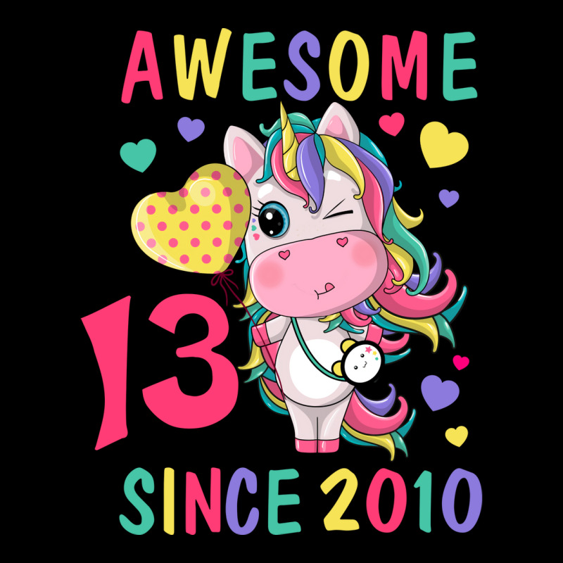 Cute Unicorn Awesome 13th Birthday Since 2010 Retr Men's Long Sleeve Pajama Set by nduettstruiki | Artistshot