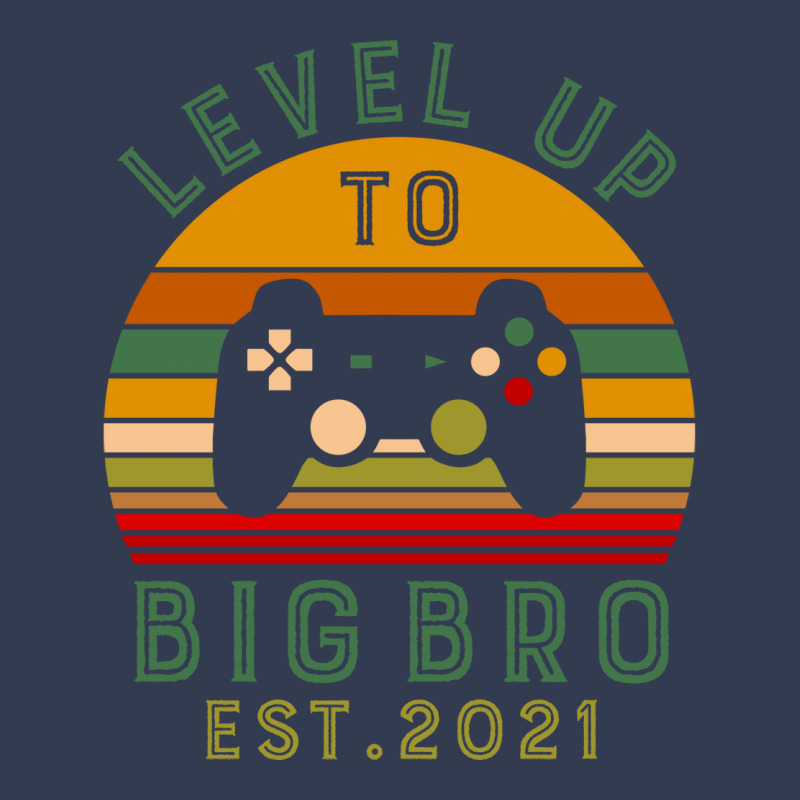 Leveled Up To Big Bro Est 2021 Promoted To Big Bro V-neck Tee | Artistshot