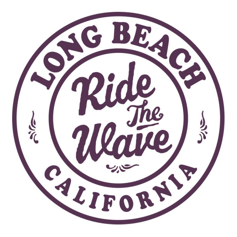 Long Beach California Ride The Wave Badge Tumblr Crewneck Sweatshirt by habchitsuleo | Artistshot