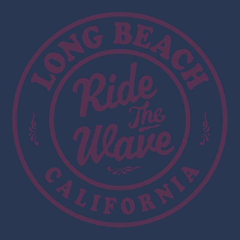 Long Beach California Ride The Wave Badge Tumblr Men Denim Jacket by habchitsuleo | Artistshot