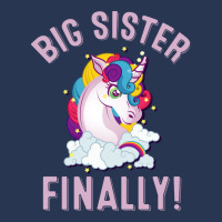 Big Sister Finally Cute Unicorn Ladies Denim Jacket | Artistshot