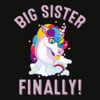 Big Sister Finally Cute Unicorn Scorecard Crop Tee | Artistshot