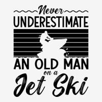 Never Underestimate An Old Man Jet Skiing Jet Ski Scorecard Crop Tee | Artistshot