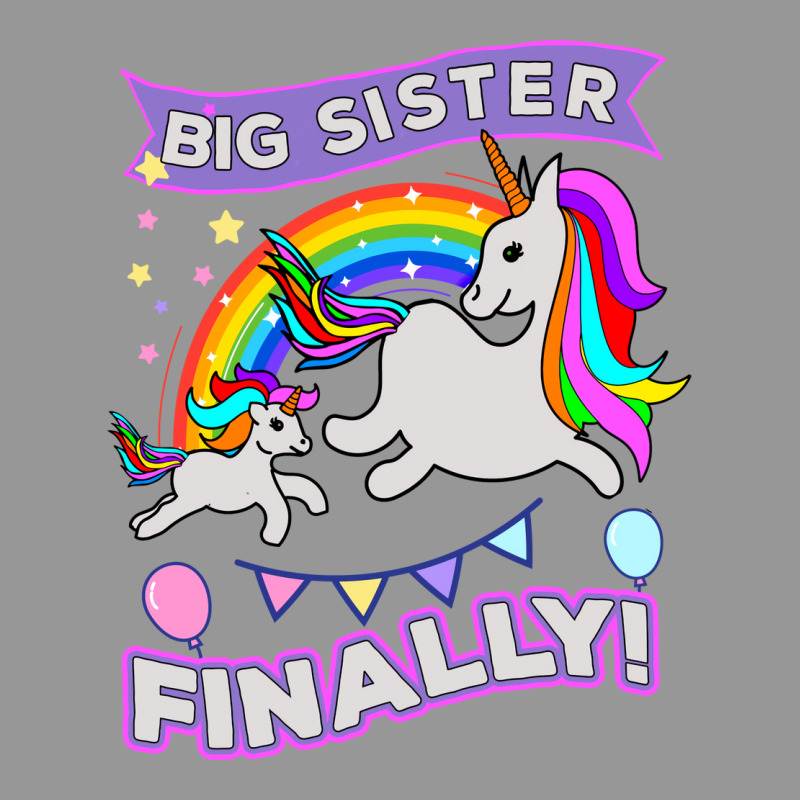 Big Sister Finally Unicorn Women's V-Neck T-Shirt by hacongurel | Artistshot