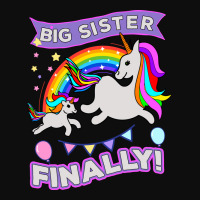 Big Sister Finally Unicorn Crop Top | Artistshot