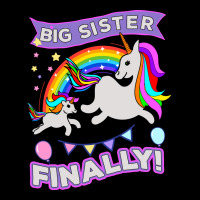 Big Sister Finally Unicorn Cropped Sweater | Artistshot