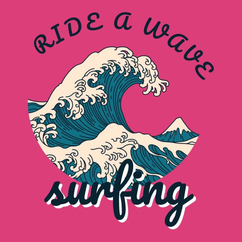 Ride A Wave Surfing Aesthetic Unisex Hoodie by blumenrubanq | Artistshot