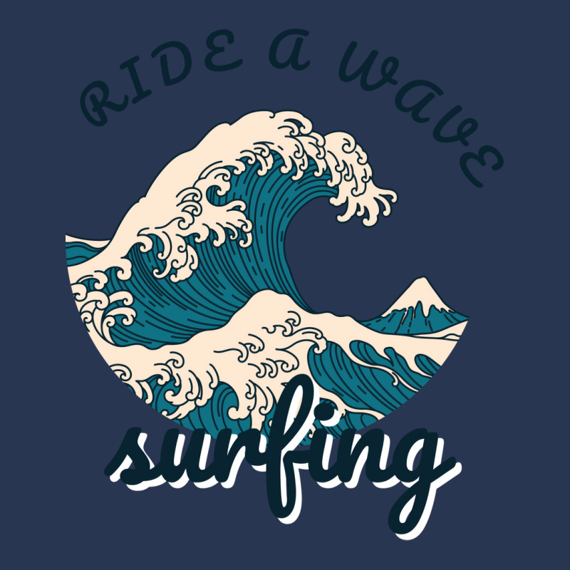 Ride A Wave Surfing Aesthetic Men Denim Jacket by blumenrubanq | Artistshot