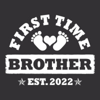 First Time Brother Est 2022 Funny New Brothers Gif Vintage Hoodie | Artistshot