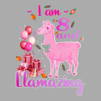 I Am 8 Years Old And Llamazing 8th Llama Birthday T-shirt | Artistshot