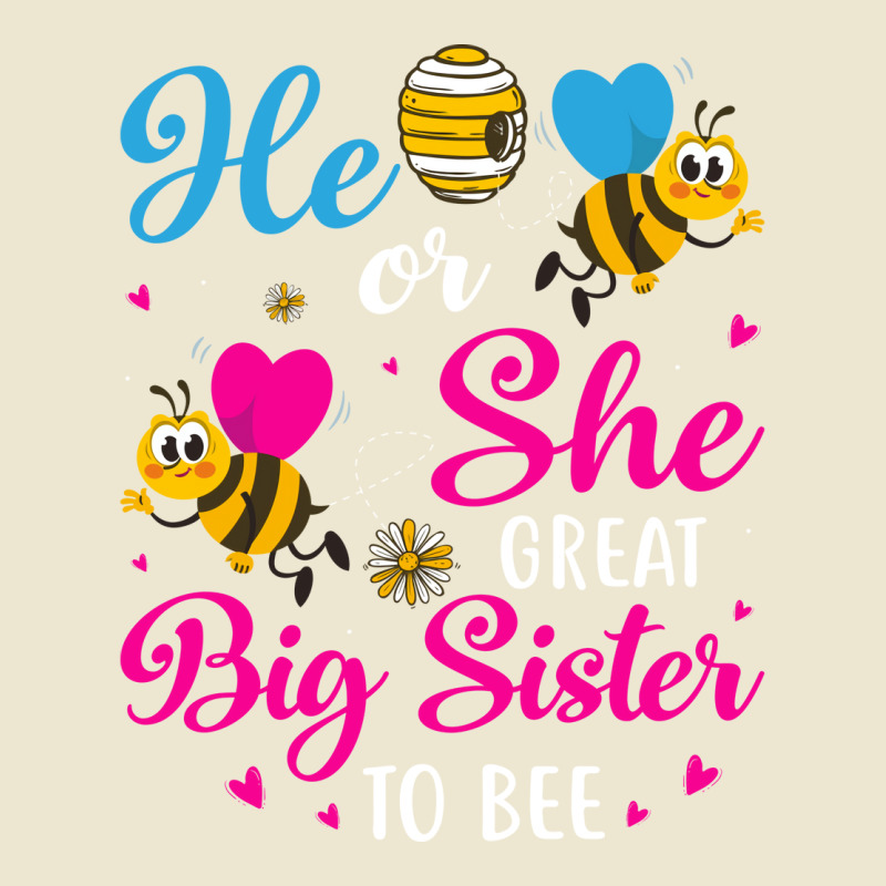 He Or She Great Big Sister To Bee Gender Reveal Pa Cropped Hoodie | Artistshot