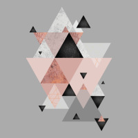 Geometric Compilation In Rose Gold And Blush Pink T-shirt | Artistshot