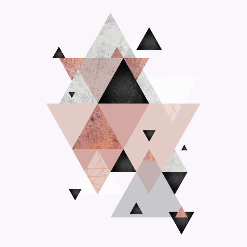 Geometric Compilation In Rose Gold And Blush Pink Tank Top | Artistshot