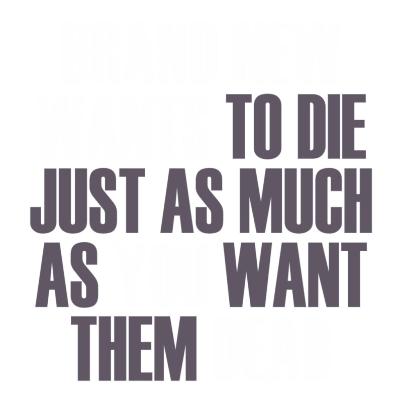 Brand New Wants To Die Just As Much As You Want Th V-Neck Tee by buddoxhardoe | Artistshot