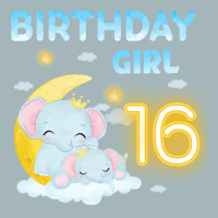 Cute Elephant 16th Birthday Girl Red Unisex Sherpa-lined Denim Jacket | Artistshot