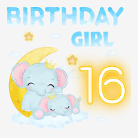 Cute Elephant 16th Birthday Girl Red Classic T-shirt | Artistshot