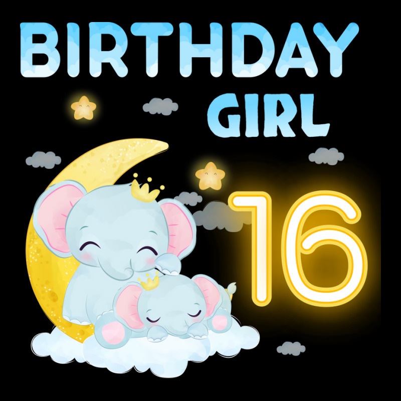 Cute Elephant 16th Birthday Girl Red Fleece Short | Artistshot