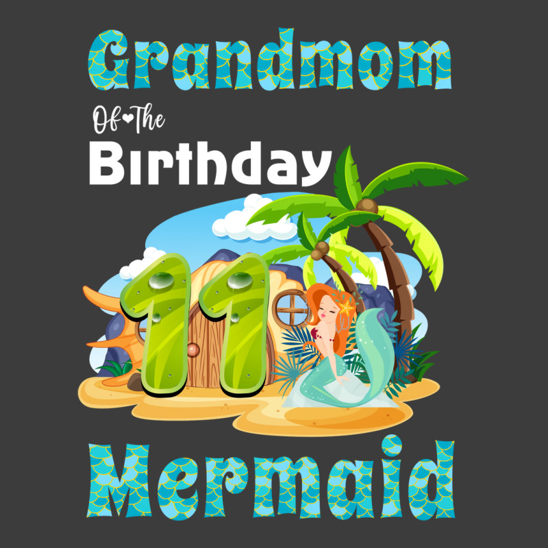 Cute Mermaid Grandmom Of The 11th Birthday Love Men's Polo Shirt | Artistshot