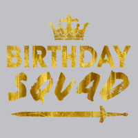 Happy Birthday Squad King Crown Sword Party Golden Pocket T-shirt | Artistshot