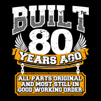 Funny 80th Birthday  Vintage Built 80 Years Ago Jo Pocket T-shirt | Artistshot