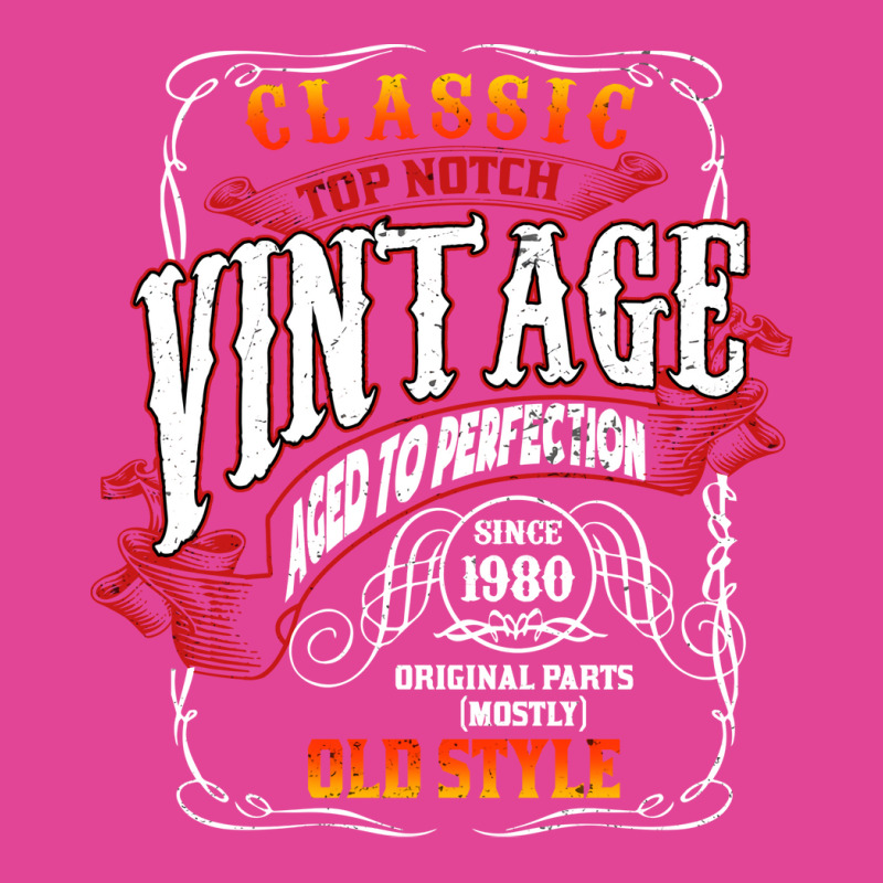 Vintage Birthday 1980 Aged To Perfection 1980 Birt T-shirt | Artistshot