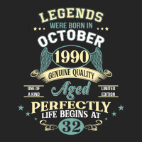 32nd Birthday Decoration Legends Were Born In Octo Unisex Hoodie | Artistshot