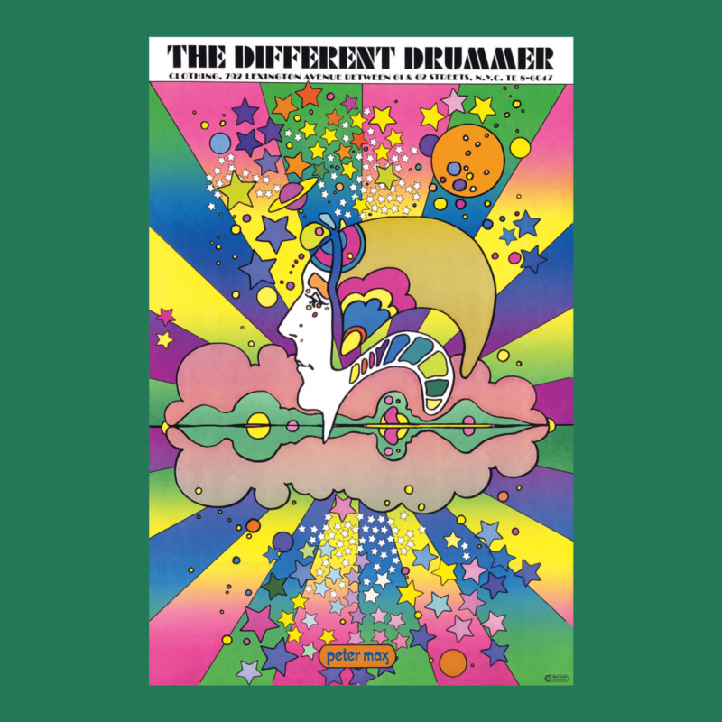 Different Drummer   Peter Max Ladies Fitted T-Shirt by uriosobsei | Artistshot