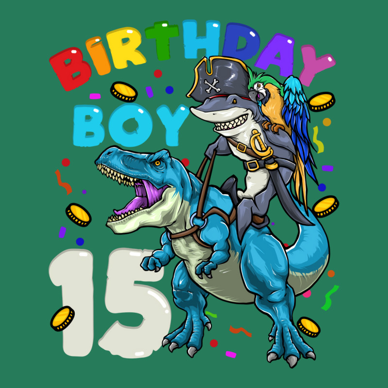 15th Birthday T Rex Birthday Boy Funny T-shirt | Artistshot