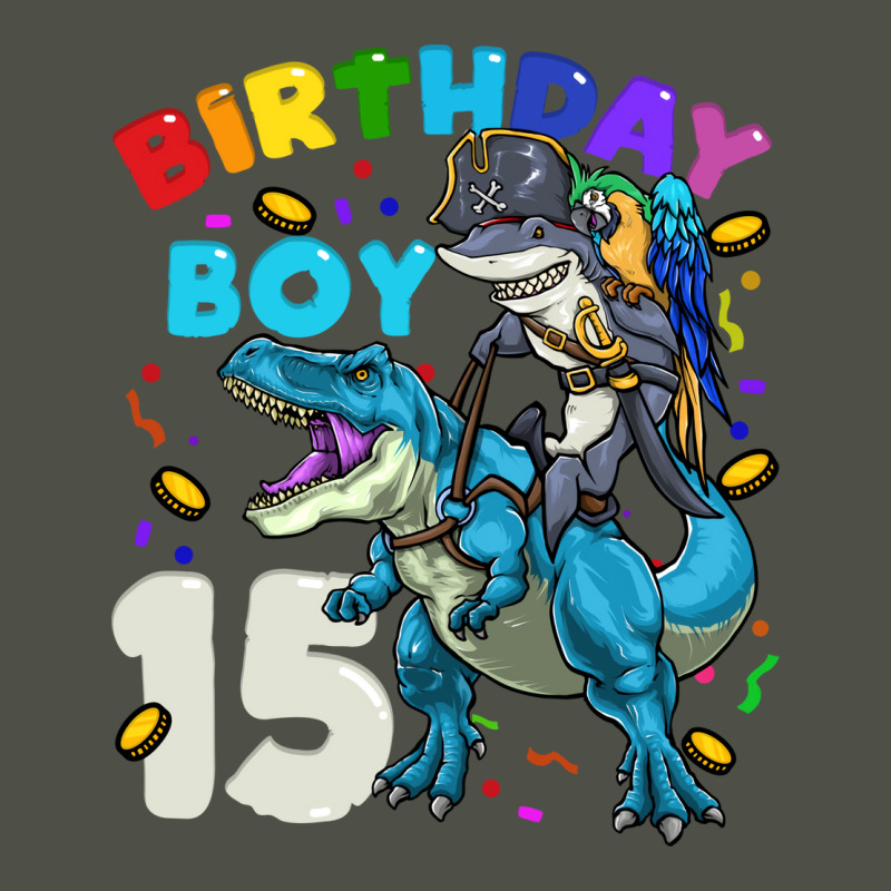 15th Birthday T Rex Birthday Boy Funny Fleece Short | Artistshot