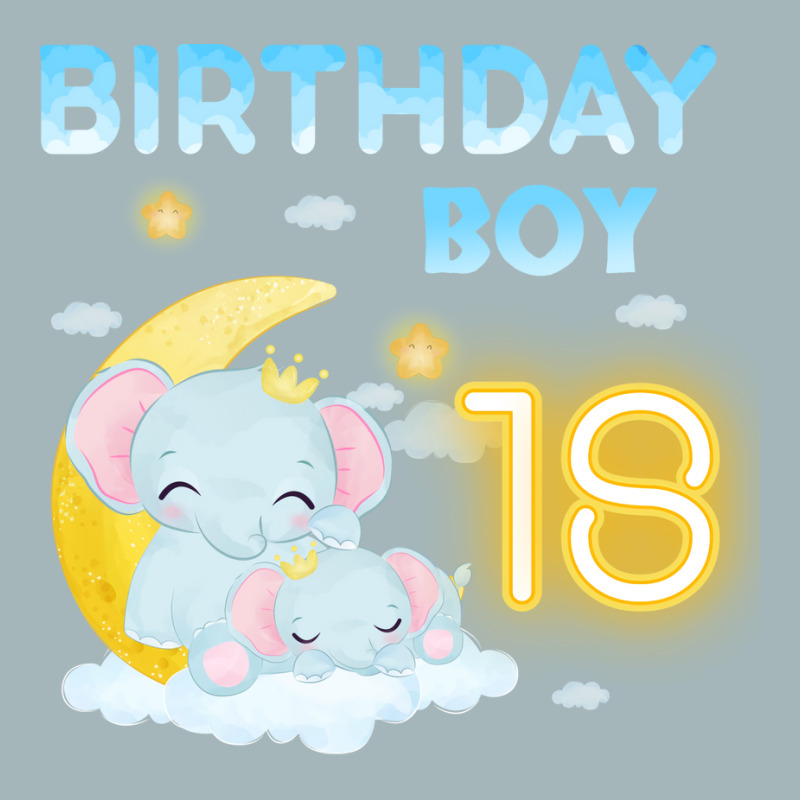 Cute Elephant 18th Birthday Boy 80s Unisex Sherpa-lined Denim Jacket | Artistshot