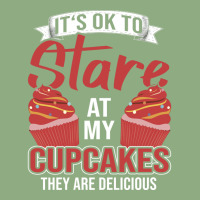 Its Ok To Stare At My Cupcakes Blue Graphic T-shirt | Artistshot