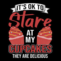 Its Ok To Stare At My Cupcakes Blue Men's Long Sleeve Pajama Set | Artistshot