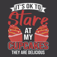 Its Ok To Stare At My Cupcakes Blue Ladies Curvy T-shirt | Artistshot