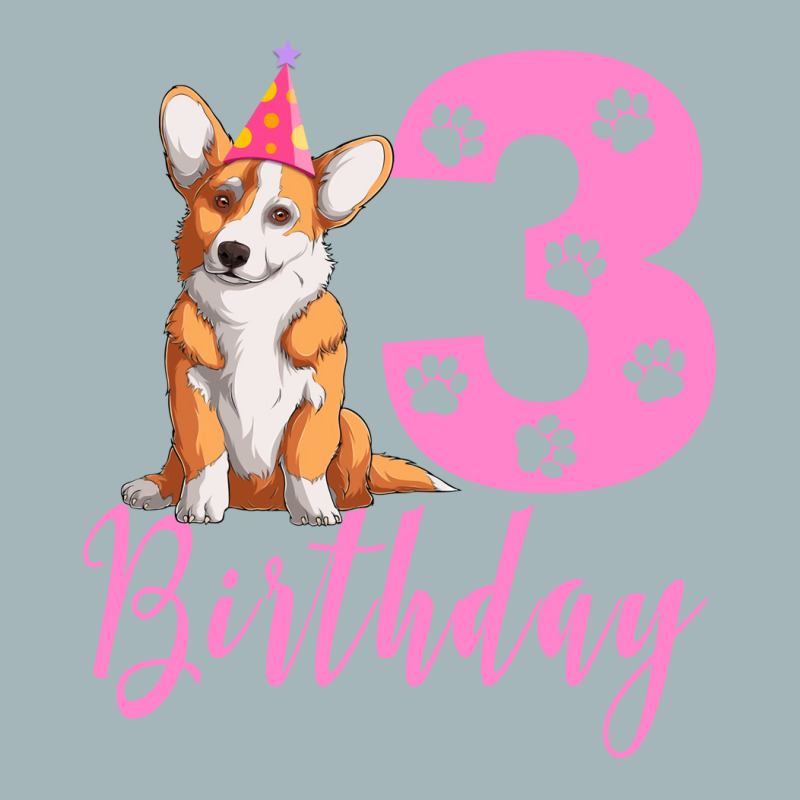 3th Birthday Corgi Blue Unisex Sherpa-lined Denim Jacket | Artistshot