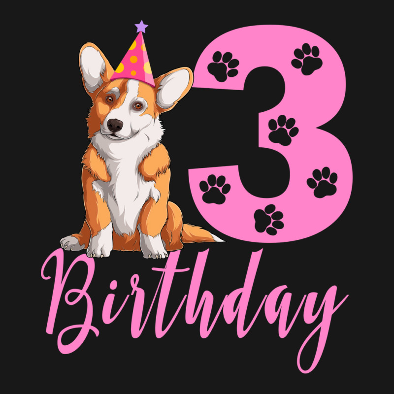 3th Birthday Corgi Blue Flannel Shirt | Artistshot