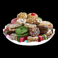 Italian Assorted Colorful Cookie Platter Tray Humo Fleece Short | Artistshot