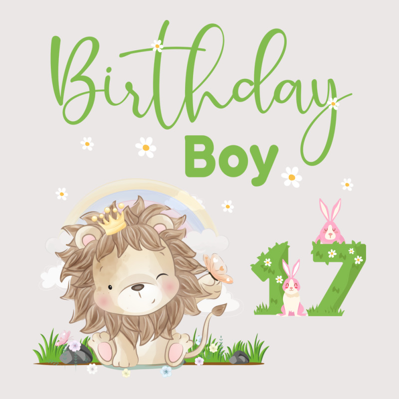 Cute Lion 17th Birthday Boy Funny Pocket T-shirt | Artistshot