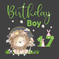 Cute Lion 17th Birthday Boy Funny Vintage T-shirt | Artistshot