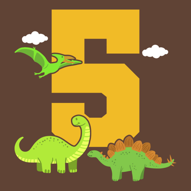 5th Birthday Dinosaur Retro T-shirt | Artistshot