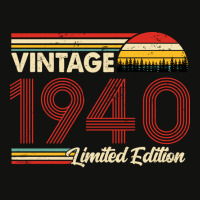 Vintage 1940 Birthday  Limited Edition 1940 Birthd Scorecard Crop Tee | Artistshot